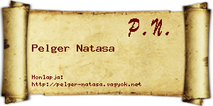 Pelger Natasa névjegykártya